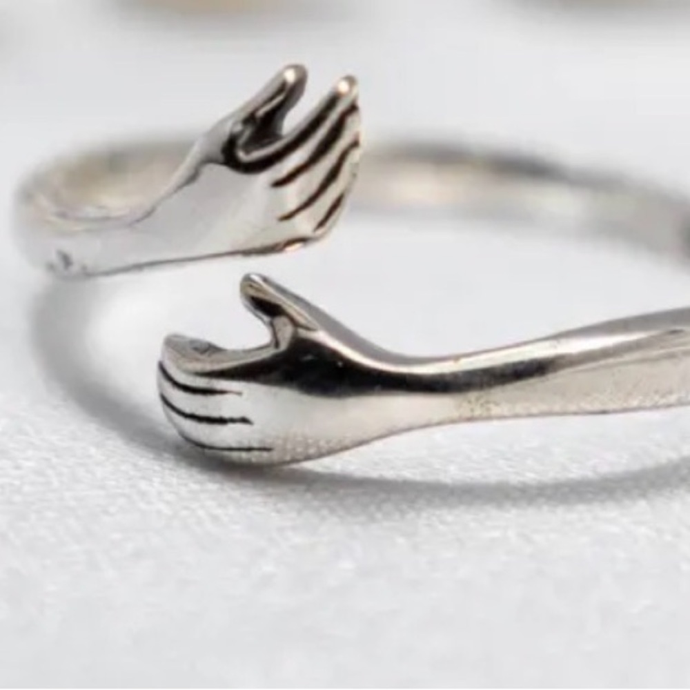 NWOT, Hope Ring Made by JewelbyEllie, Silver, Adjustable